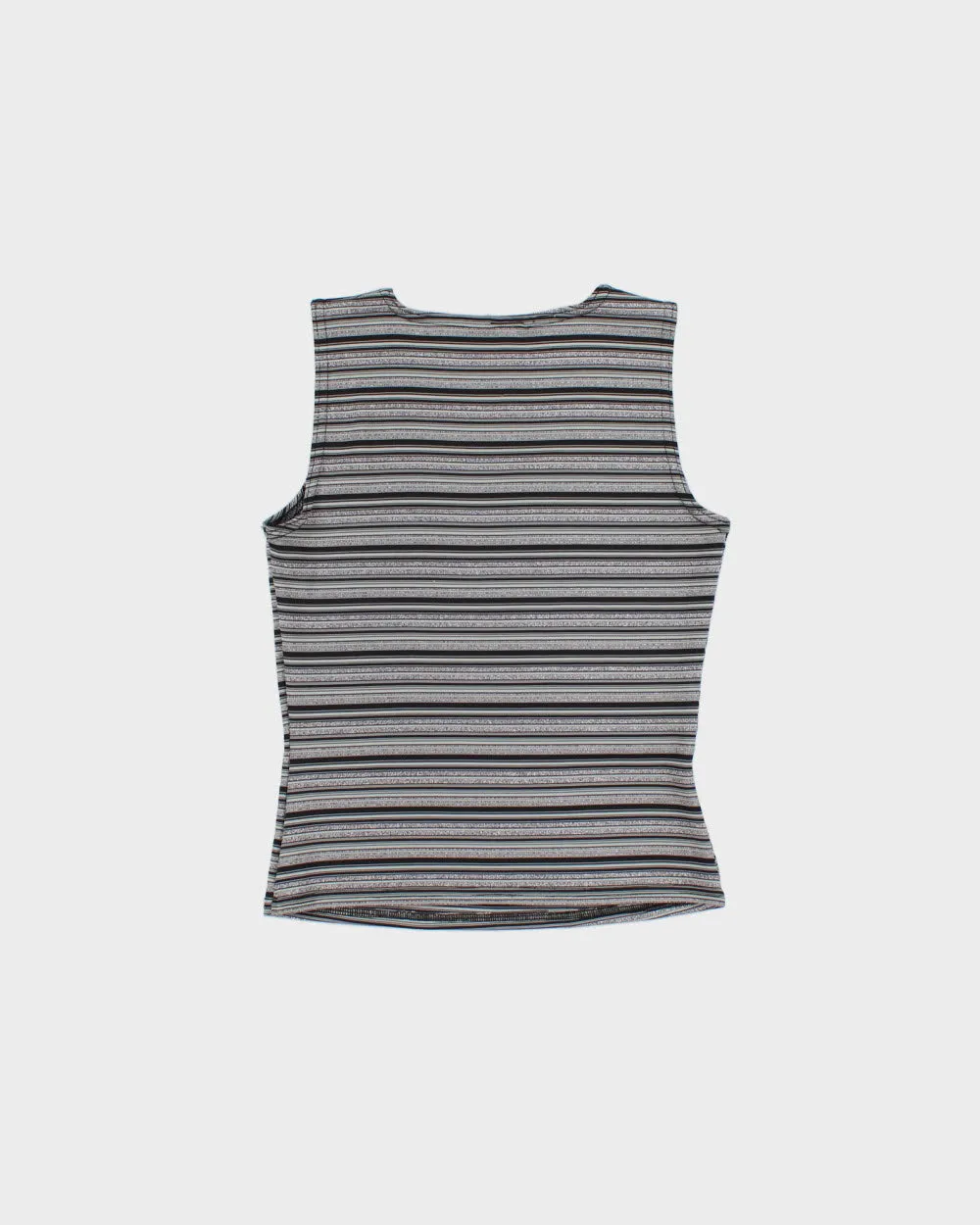 Vintage Y2K 2000s Pariscope Boat Neck Glitter Stripe Top - M sold by Rokit product image thumbnail 2