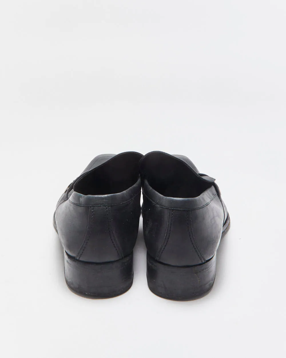 Vintage Y2K 00s Gucci Tom Ford Black Leather Pointed Toe GG Loafers - UK12 sold by Rokit product image thumbnail 4