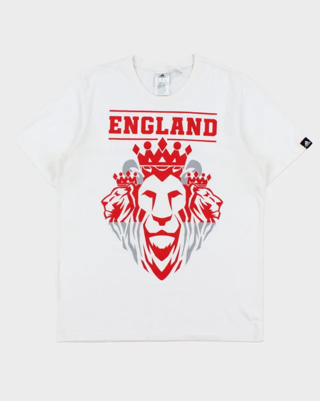 Vintage Adidas England Football Climalite Crewneck T-Shirt - L made by Adidas