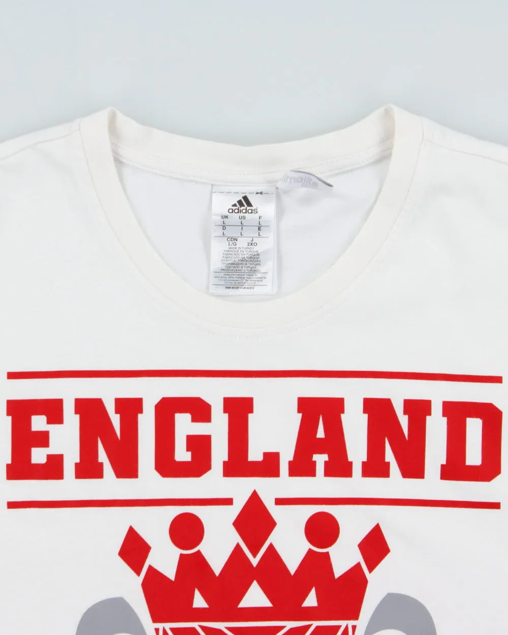 Vintage Adidas England Football Climalite Crewneck T-Shirt - L sold by Rokit product image thumbnail 5