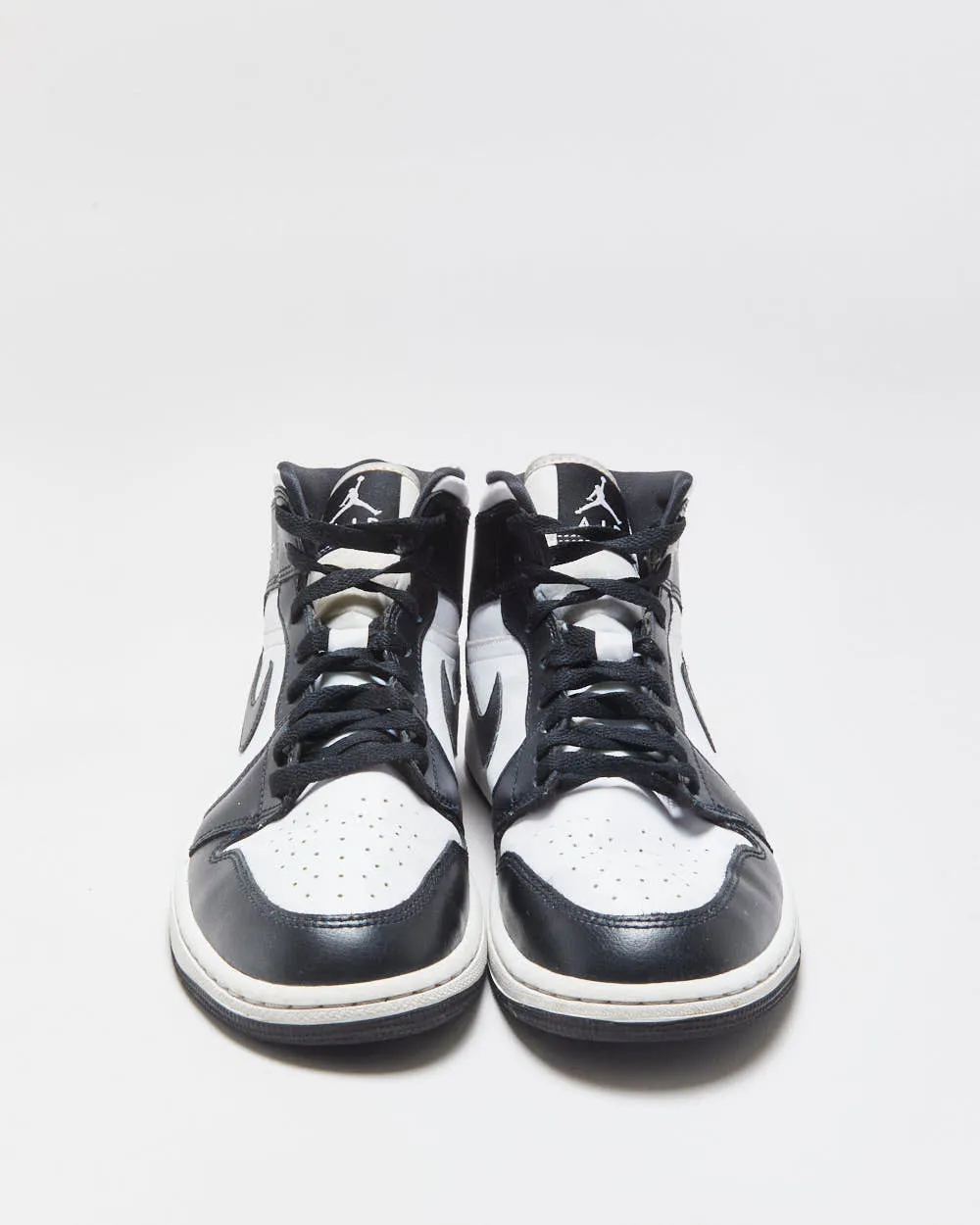 2023 Nike Air Jordan 1 Mid Women's Calfskin Leather Black/White PANDA Trainers - UK8 sold by Rokit product image thumbnail 3
