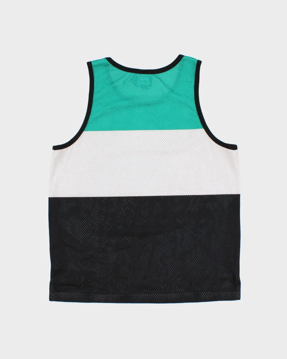 Vintage Stussy International Striped Colourblock Mesh Basketball Jersey - M sold by Rokit product image thumbnail 2