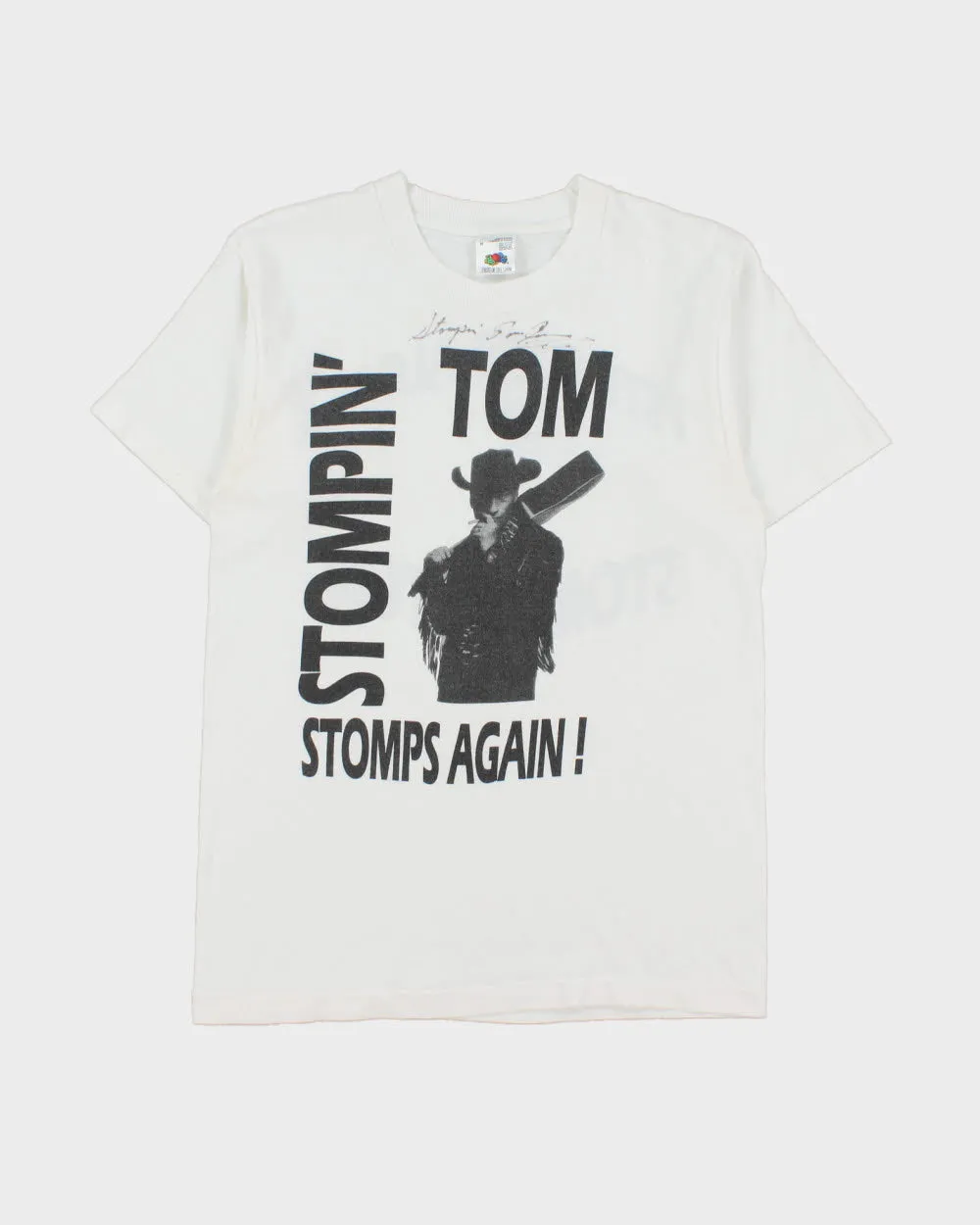 Vintage 1995 Stompin Tom Connors Signed Country Folk Music Heavyweight Single Stitch Made In Canada Crewneck T-Shirt - M sold by Rokit product image thumbnail 2