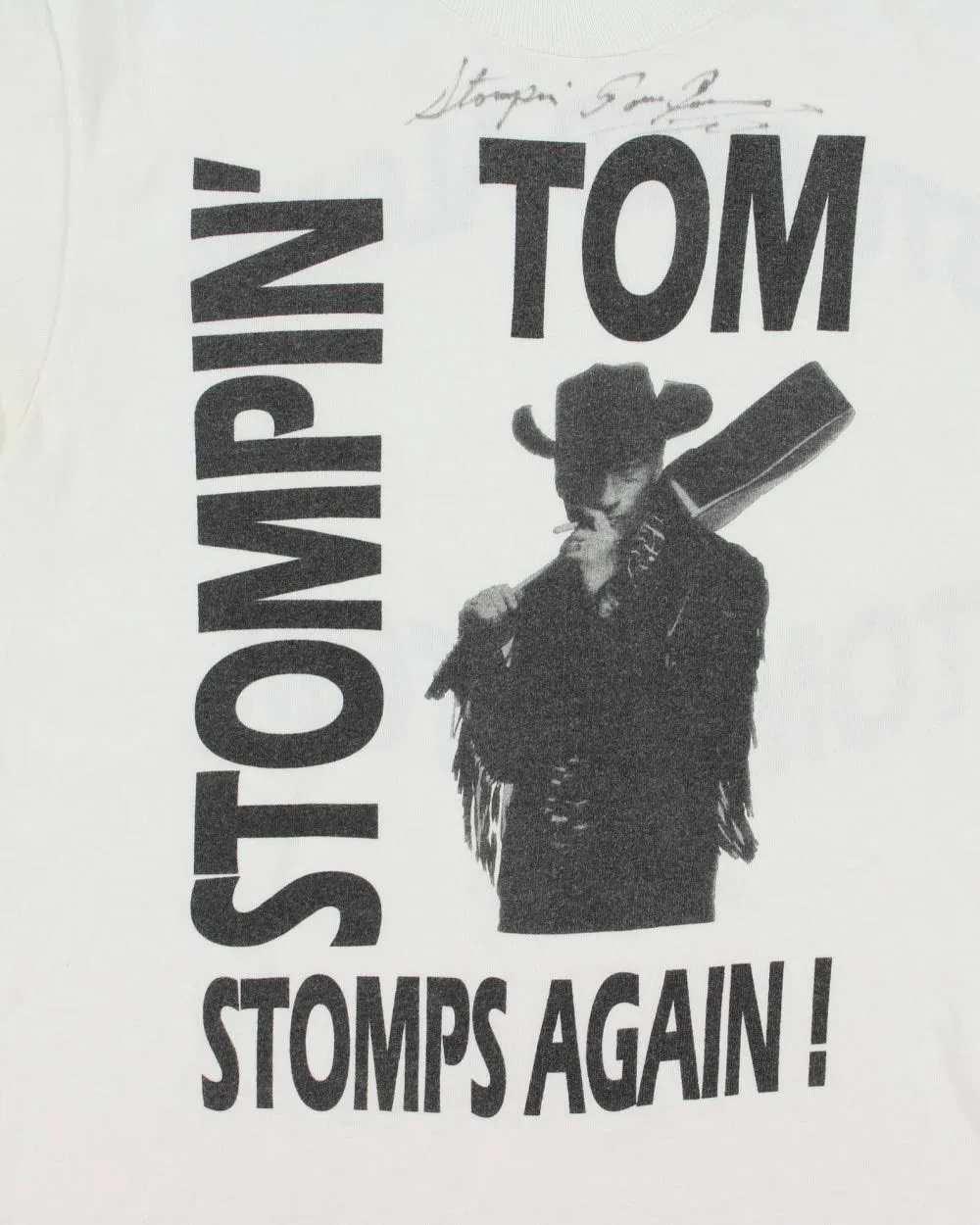 Vintage 1995 Stompin Tom Connors Signed Country Folk Music Heavyweight Single Stitch Made In Canada Crewneck T-Shirt - M sold by Rokit product image thumbnail 5