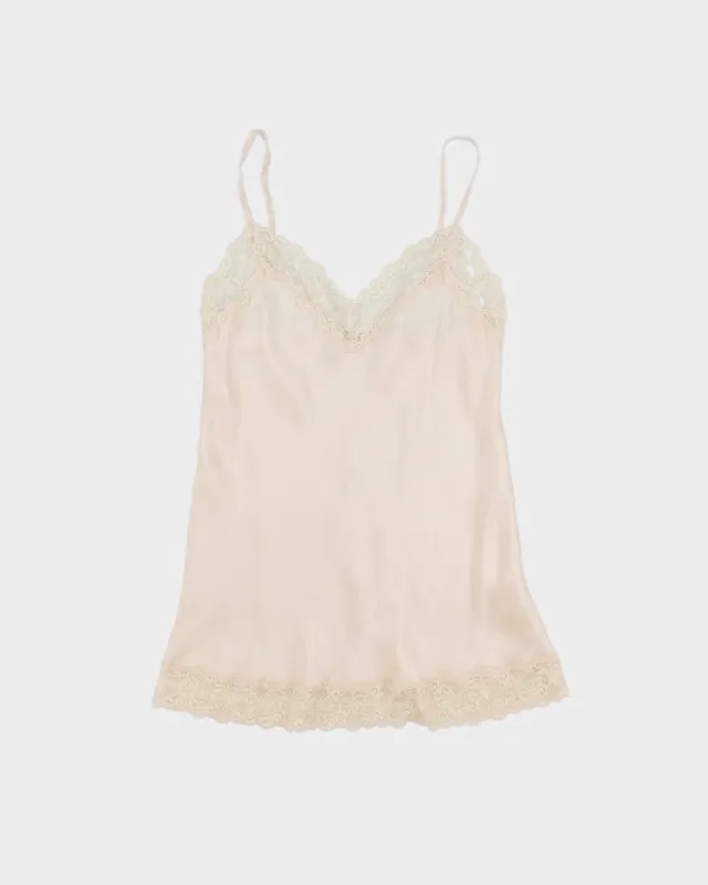 Vintage 2000s Intimissimi Lace Trim Satin Cami Top - S made by Rokit
