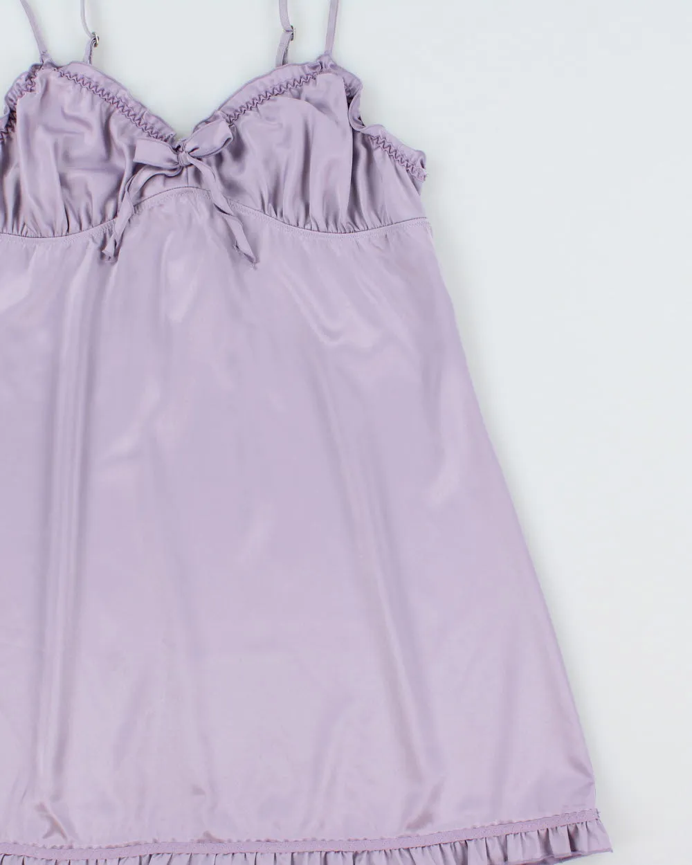 Vintage Y2K 2000s La Senza Satin Ruffle Hem Slip Dress - L sold by Rokit product image thumbnail 3