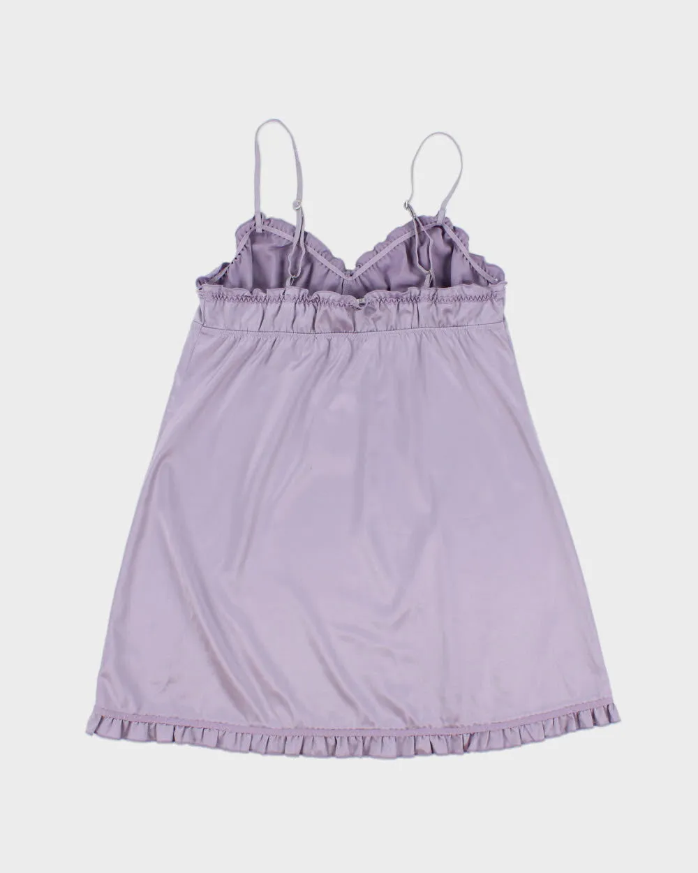 Vintage Y2K 2000s La Senza Satin Ruffle Hem Slip Dress - L sold by Rokit product image thumbnail 2