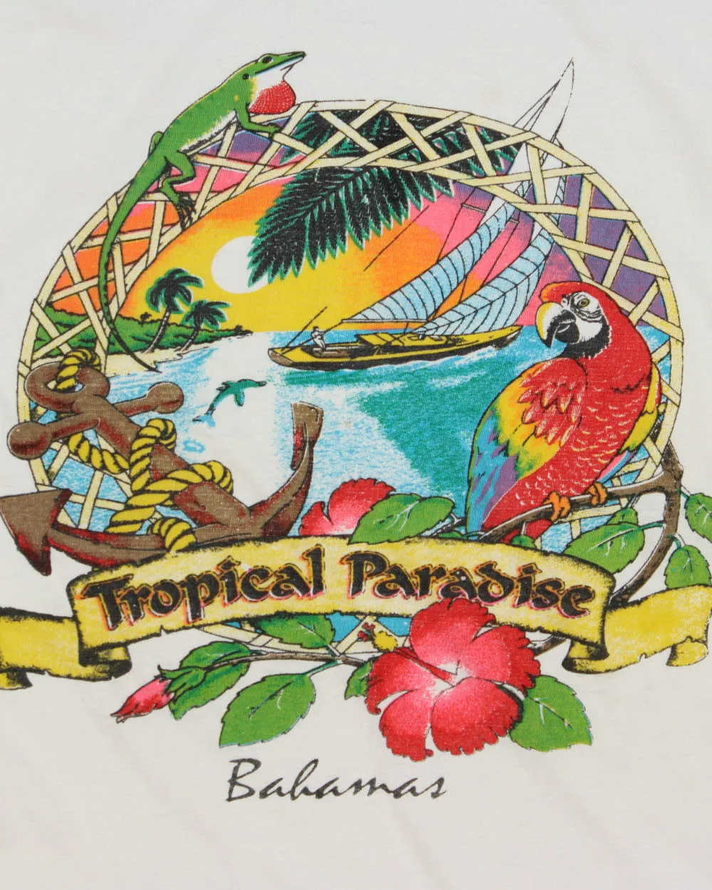 Vintage 1990s Island Dreams Bahamas Midweight Crewneck T-Shirt - L sold by Rokit product image thumbnail 4
