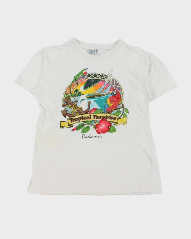 Vintage 1990s Island Dreams Bahamas Midweight Crewneck T-Shirt - L made by Rokit