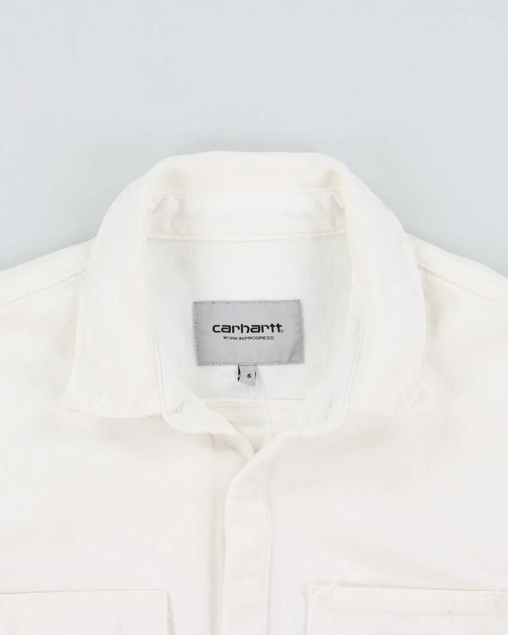 Vintage Carhartt WIP Salinac Snap Button Long Sleeve Denim Over Shirt - S sold by Rokit product image thumbnail 3