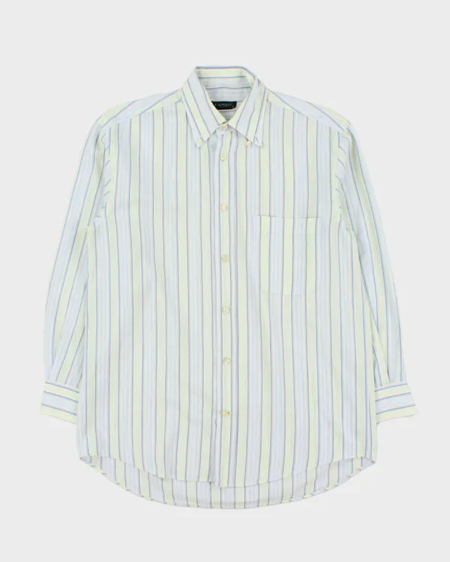 Vintage Y2K 00s Canali Sportswear Striped Long Sleeve Shirt - S made by Rokit
