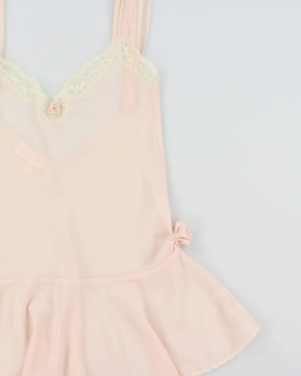 Vintage 1980s Christine Drop Waist Silk Slip Dress - S sold by Rokit product image thumbnail 3
