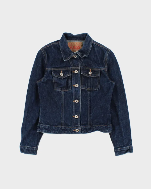 Vintage 1990s Guess Dark Wash Denim Jacket -  M made by Guess