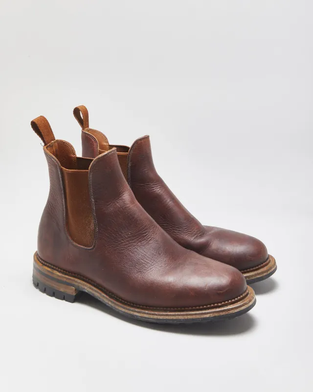 Viberg Service Dublin Brown Leather Goodyear Welted Made In Canada Chelsea Boots - UK7.5 made by Rokit