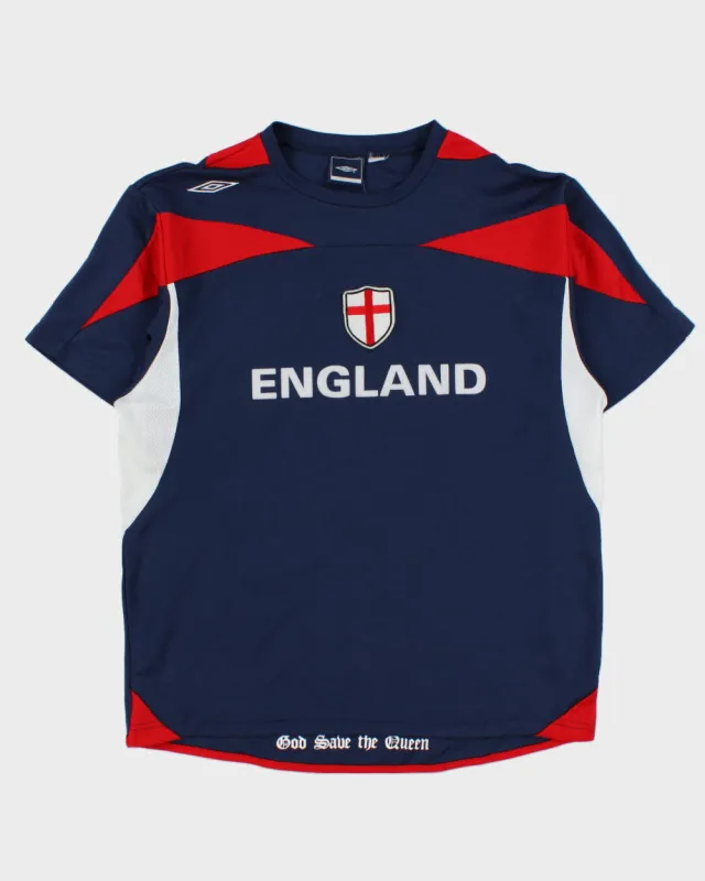 Vintage Y2K Umbro England 2004 Euros Short Sleeve Football Training Shirt - L made by Umbro