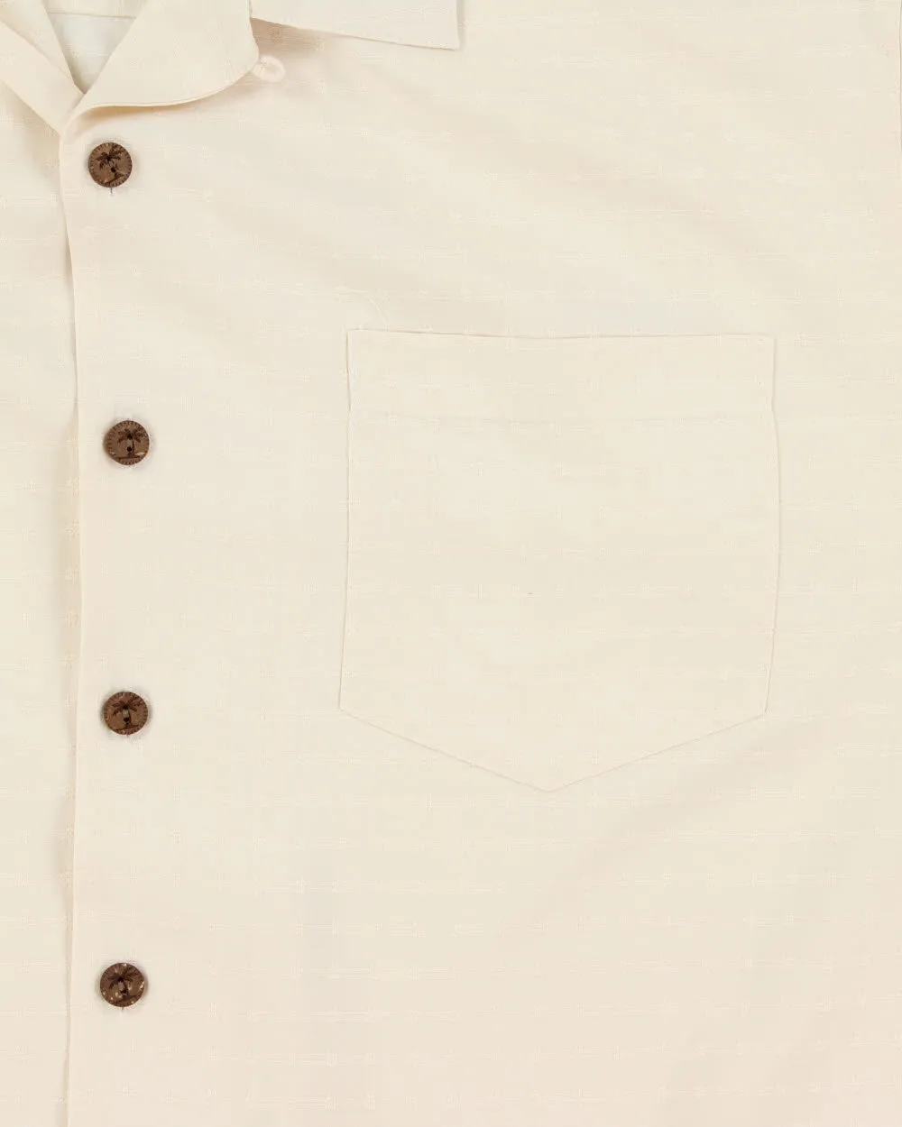Vintage Y2K 00s Tommy Bahama Cream Silk Embroidered Grid Check Hawaiian Shirt - XL sold by Rokit product image thumbnail 4
