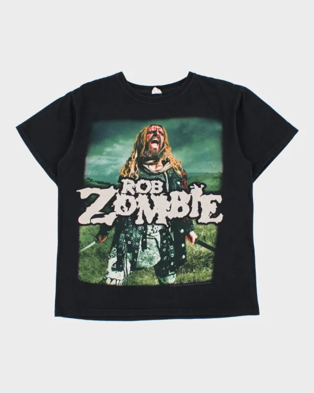 Vintage Rob Zombie Hell On Earth USA 2011 Tour Anvil Preshrunk Crewneck T-Shirt - M made by Rokit