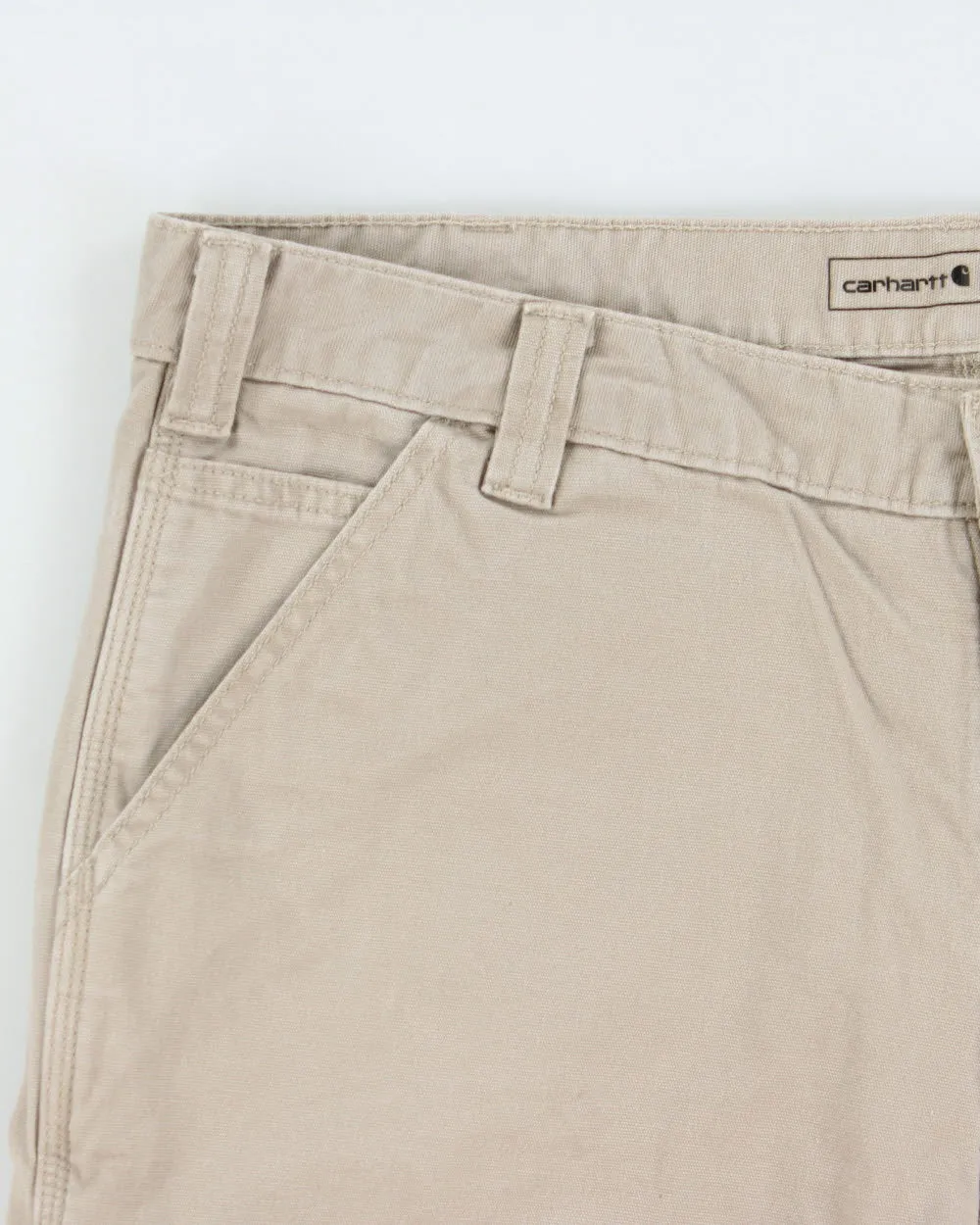 Vintage Carhartt Desert Khaki Rugged Flex Relaxed Fit Canvas Work Shorts - W38 sold by Rokit product image thumbnail 3