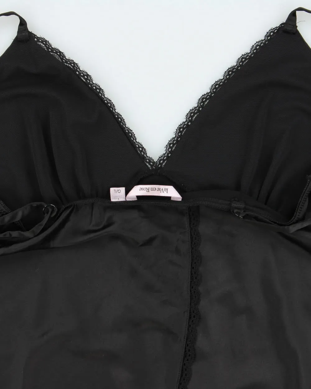 Vintage Y2K 2000s La Vie En Rose Satin Open Back Cami Top - L sold by Rokit product image thumbnail 5
