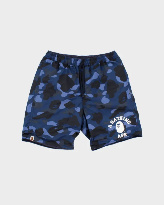 A Bathing Ape Colour Camo Shark Reversible Shell Relaxed Fit Shorts - M made by Bape