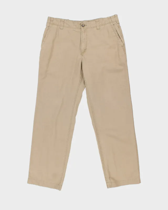 Vintage Tommy Hilfiger Relaxed Fit Linen Blend Trousers - W34 L30 made by Tommy Hilfiger