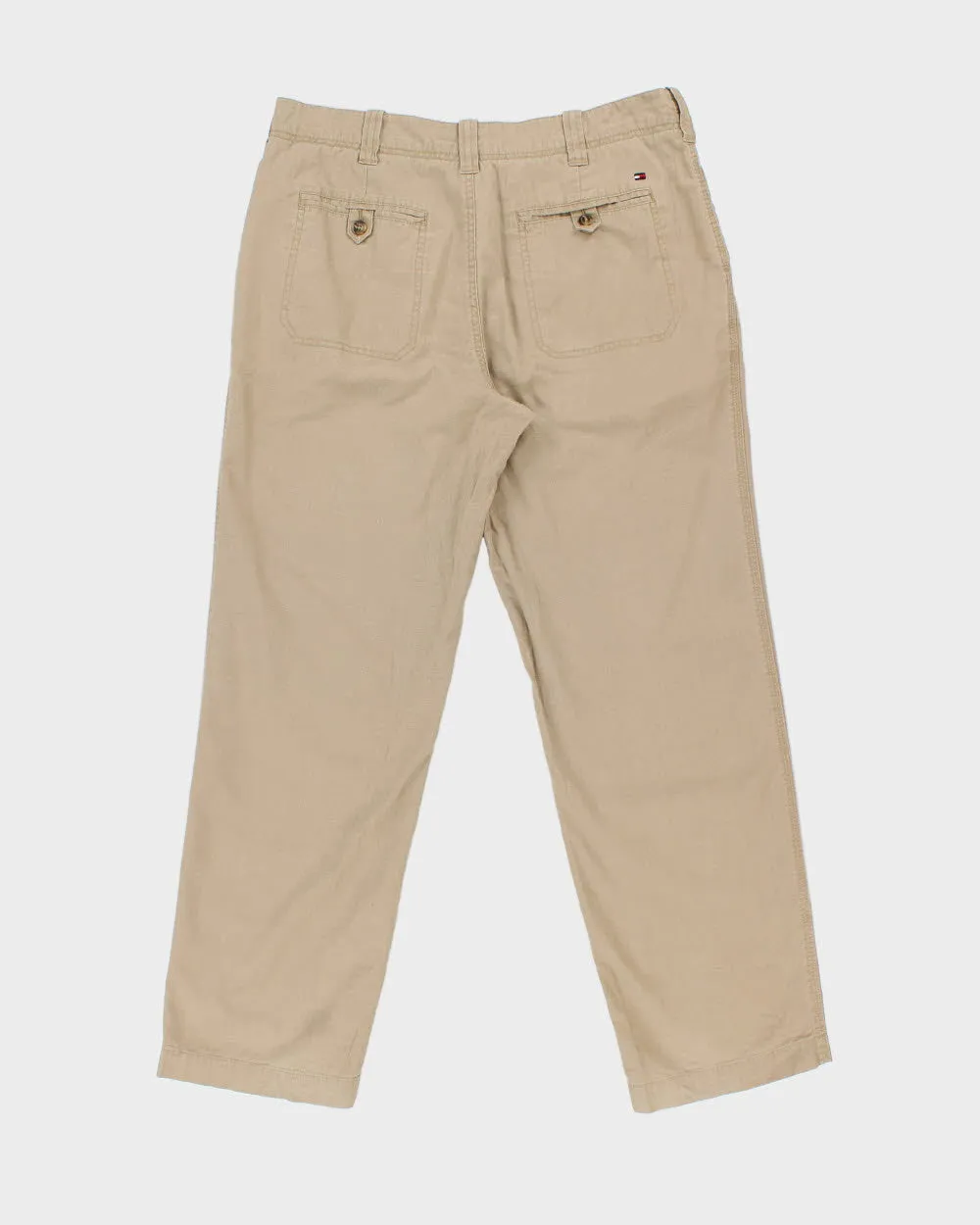 Vintage Tommy Hilfiger Relaxed Fit Linen Blend Trousers - W34 L30 sold by Rokit product image thumbnail 2