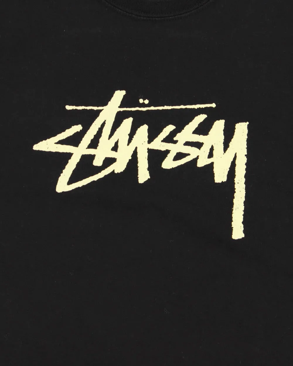 Vintage Stussy Heavyweight Speckled Stock Logo Crewneck T-Shirt - S sold by Rokit product image thumbnail 4