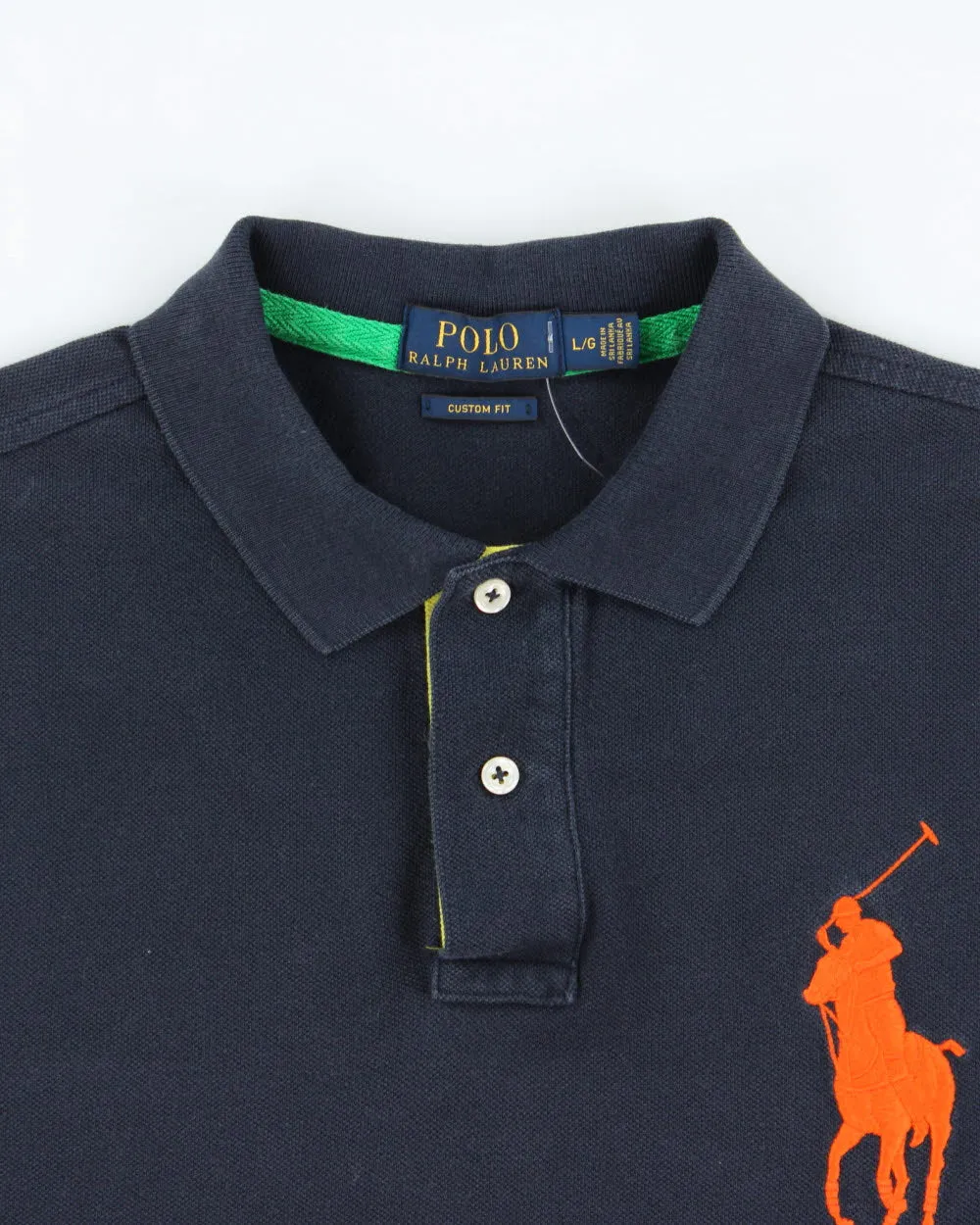 Vintage Polo Ralph Lauren Big Pony Custom Fit Short Sleeve Polo Shirt - L sold by Rokit product image thumbnail 5