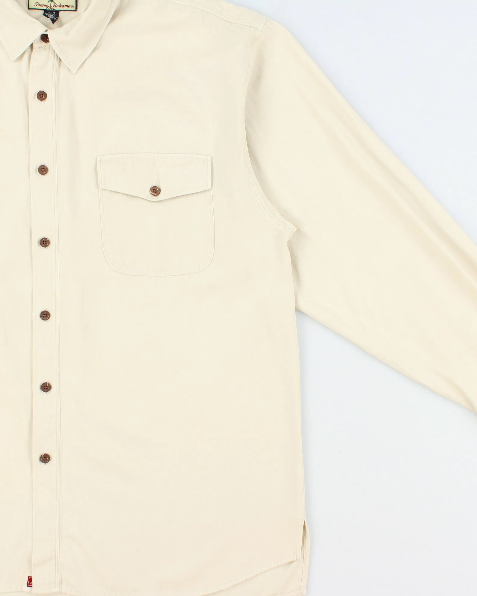 Vintage Tommy Bahama Silk Blend Long Sleeve Shirt - XL sold by Rokit product image thumbnail 3
