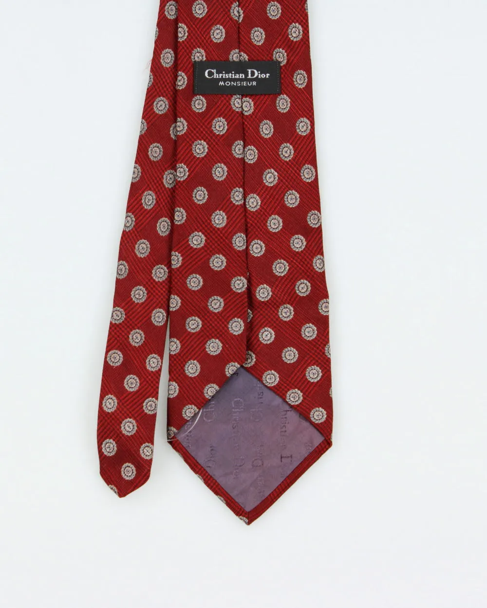 Vintage 1990s Christian Dior Patterned Silk Tie sold by Rokit product image thumbnail 3