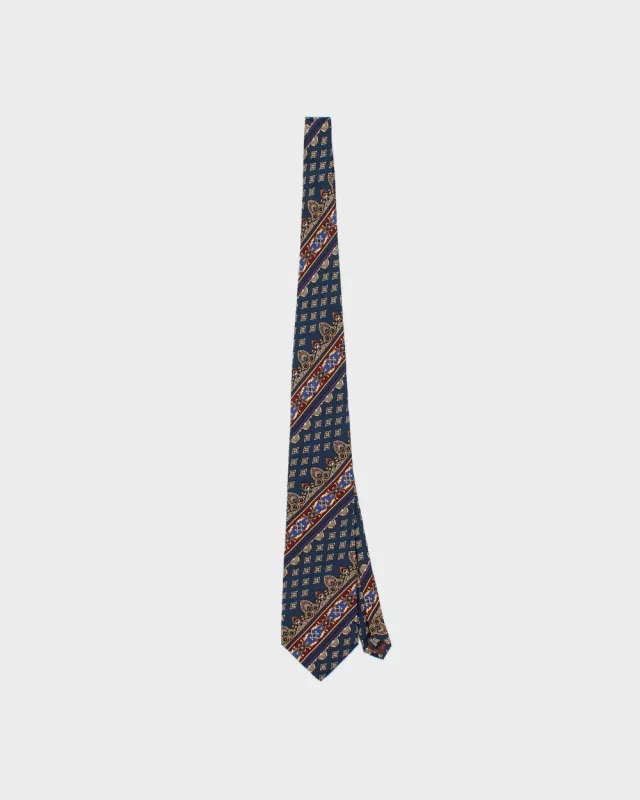 Vintage 1990s Christian Dior Patterned Silk made by Dior