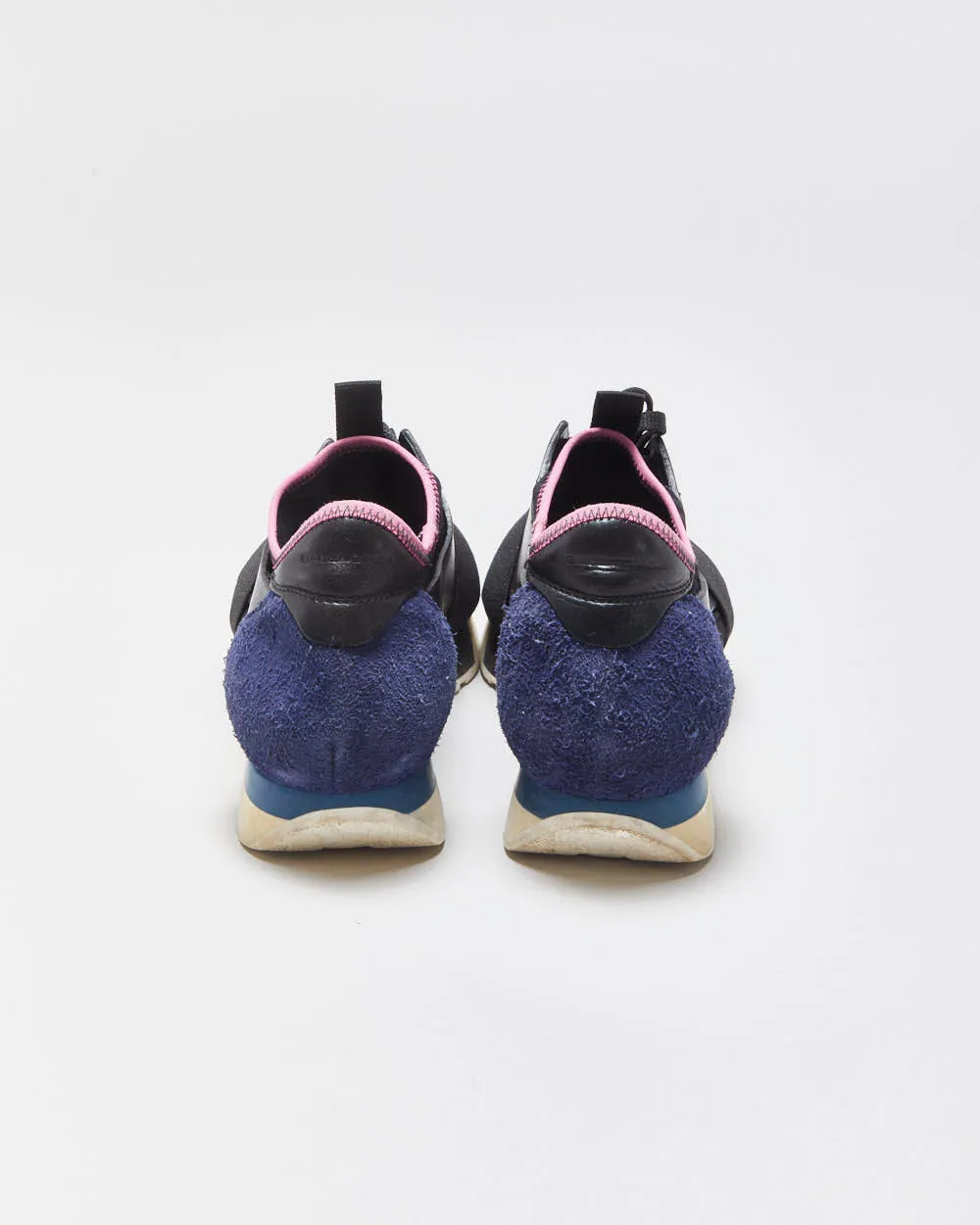 Balenciaga Women's Black/Navy Race Runner Trainers - UK3 sold by Rokit product image thumbnail 4