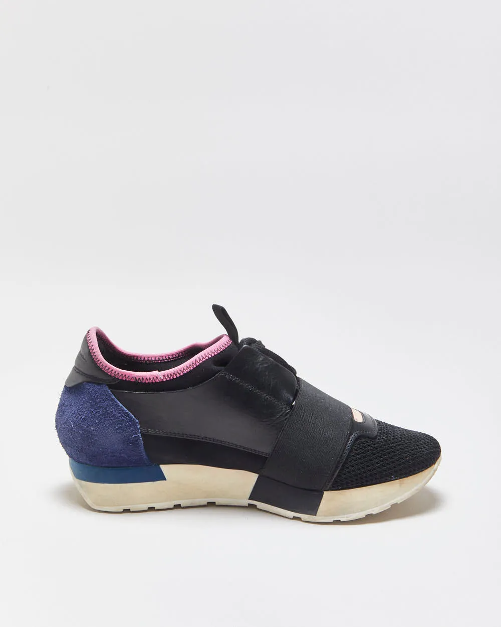 Balenciaga Women's Black/Navy Race Runner Trainers - UK3 sold by Rokit product image thumbnail 2