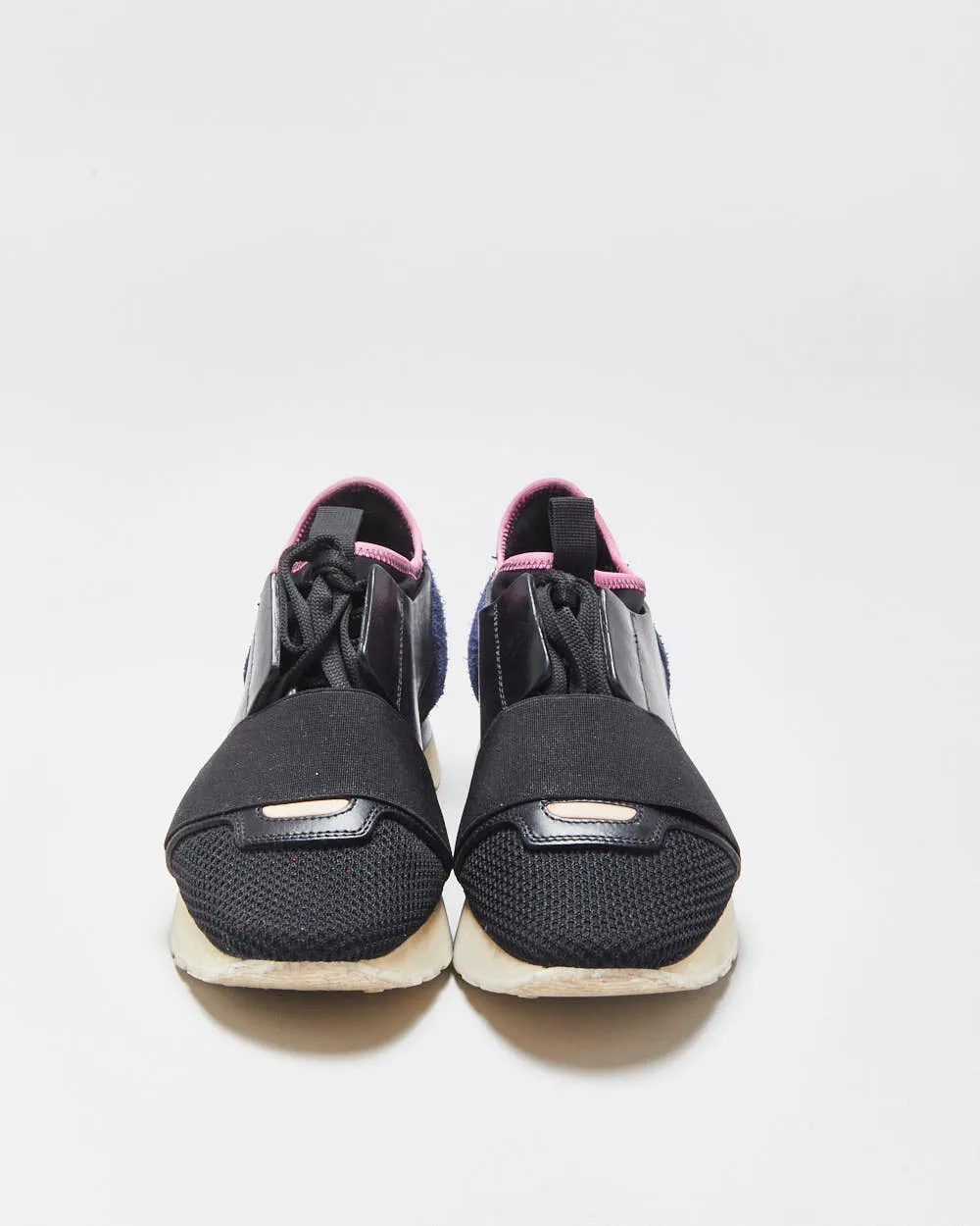 Balenciaga Women's Black/Navy Race Runner Trainers - UK3 sold by Rokit product image thumbnail 3