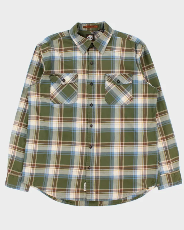 Vintage 2000s Timberland Checked Long Sleeve Shirt - L made by Timberland