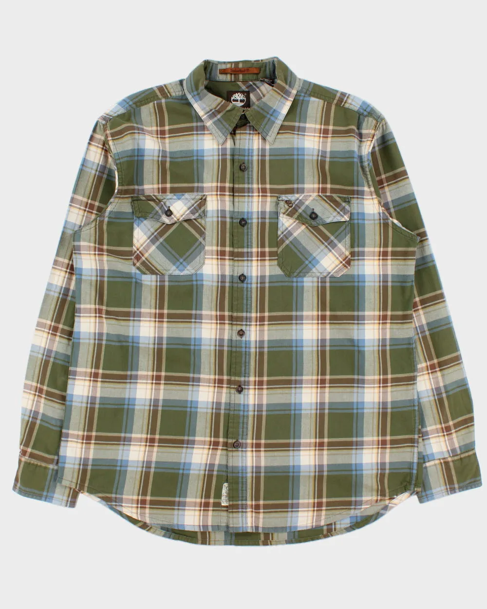 Vintage 2000s Timberland Checked Long Sleeve Shirt - L sold by Rokit
