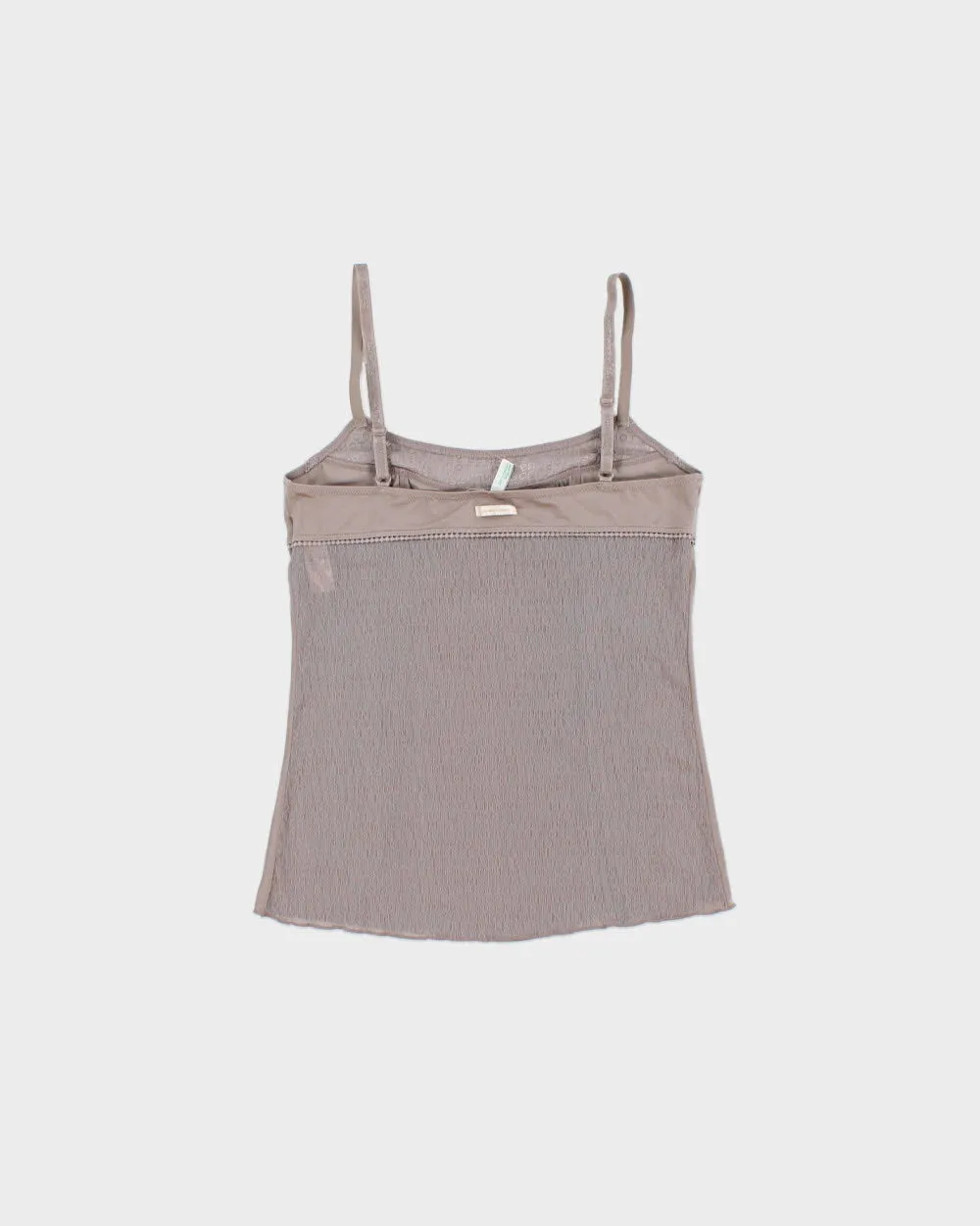 Vintage Y2K 2000s Benetton Slinky Mesh Back Cami Top - S sold by Rokit product image thumbnail 2