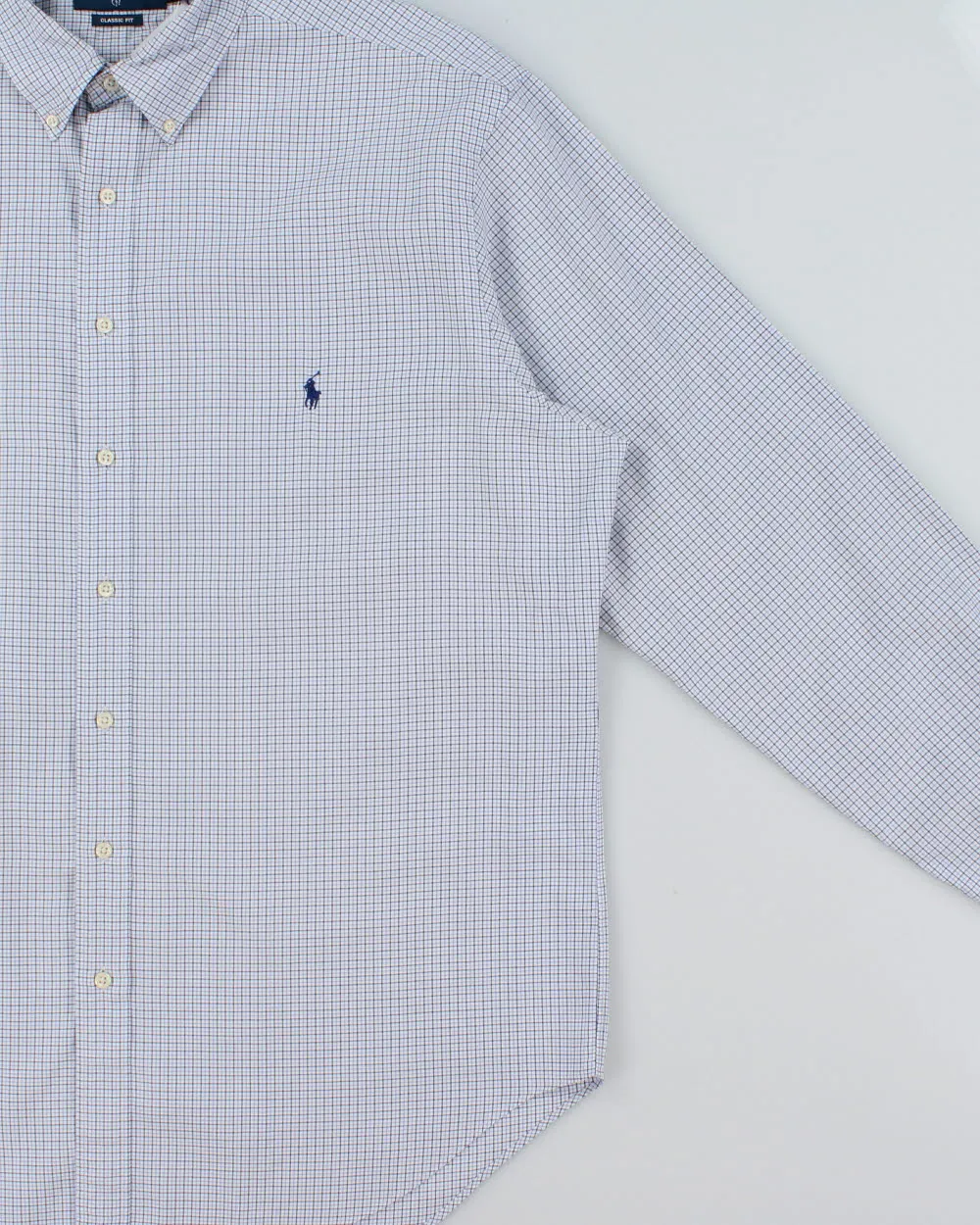 Vintage 1990s Ralph Lauren Classic Fit Checked Long Sleeve Shirt - XXL sold by Rokit product image thumbnail 3