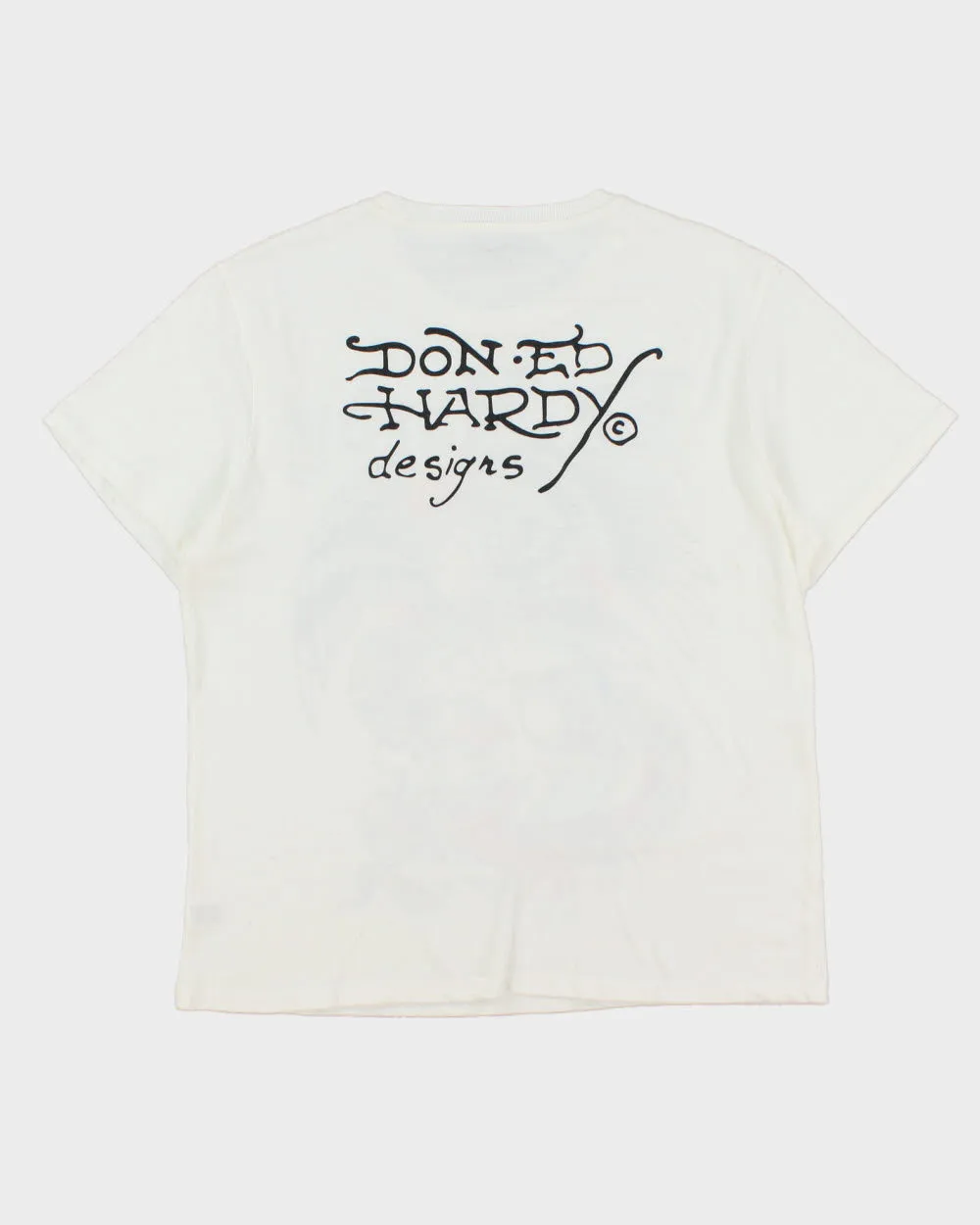 Ed Hardy Heavyweight Diamante Embellished Skull Graphic Crewneck T-Shirt - L sold by Rokit product image thumbnail 2