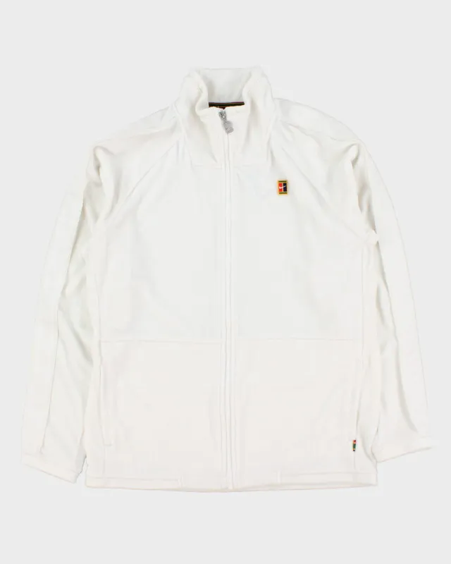 Nike Challenge Court Tennis Velour Loose Fit Taped Funnel Neck Track Jacket - M made by Nike