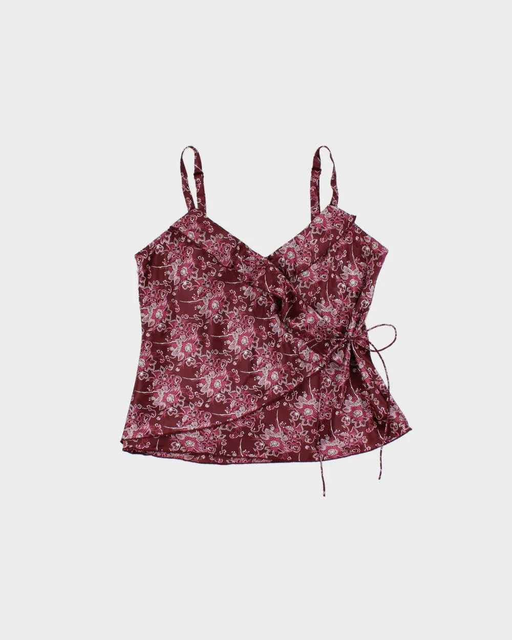 Vintage 2000s Gap Satin Wrap Cami Top - S sold by Rokit