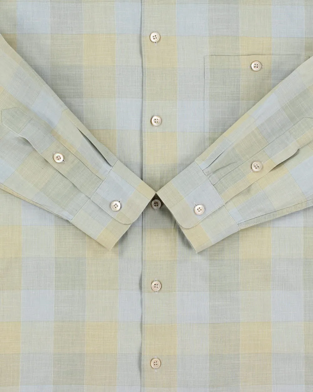 Vintage Ermenegildo Zegna Checked Long Sleeve Shirt - M sold by Rokit product image thumbnail 4