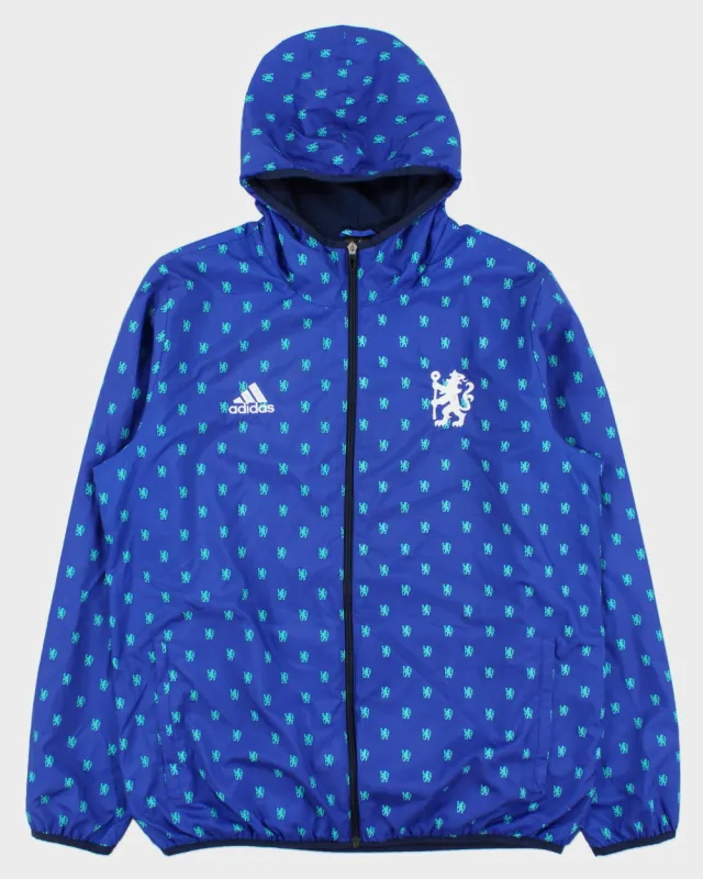 2015-16 Adidas Chelsea FC Monogram Badge Japan Exclusive Soft Shell Hooded Windbreaker Jacket - XL made by Adidas