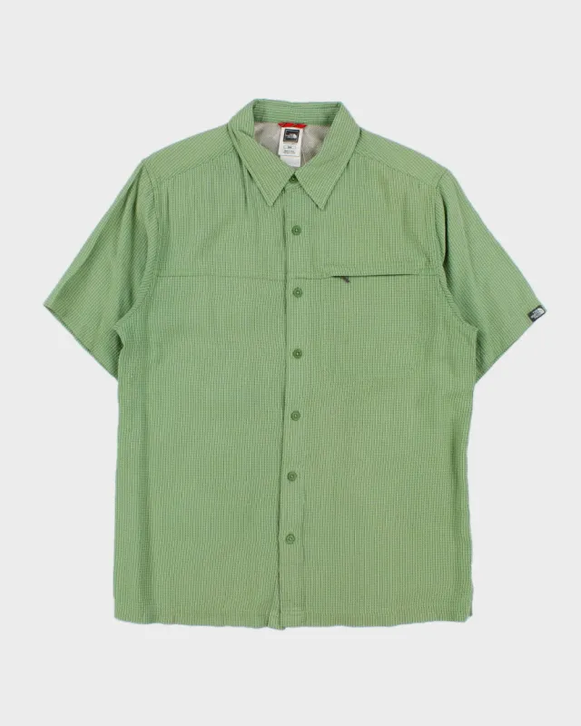 Vintage Y2K 00s The North Face Striped Short Sleeve Technical Shirt - M made by The North Face