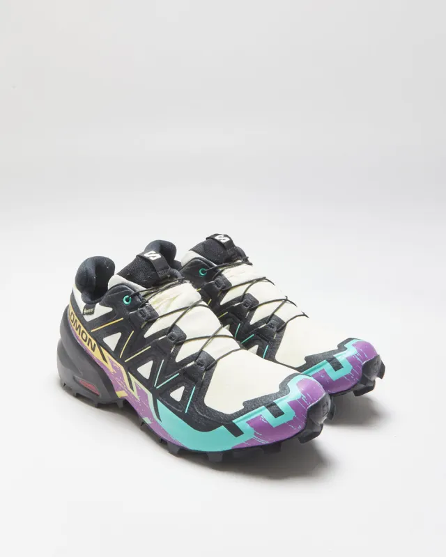 DS 2025 Salomon SPEEDCROSS 6 Gore-Tex Waterfall/Yellow/Black Women's Trail Running Trainers - UK5.5 made by Salomon