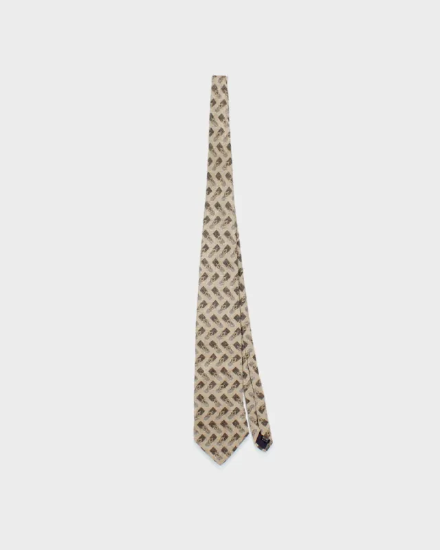 Vintage 1990s Christian Dior Pattern Silk Tie made by Dior