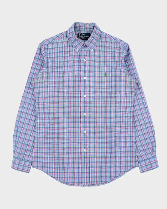 Vintage Y2K 00s Polo Ralph Lauren Plaid Custom Fit Long Sleeve Shirt - S made by Ralph Lauren