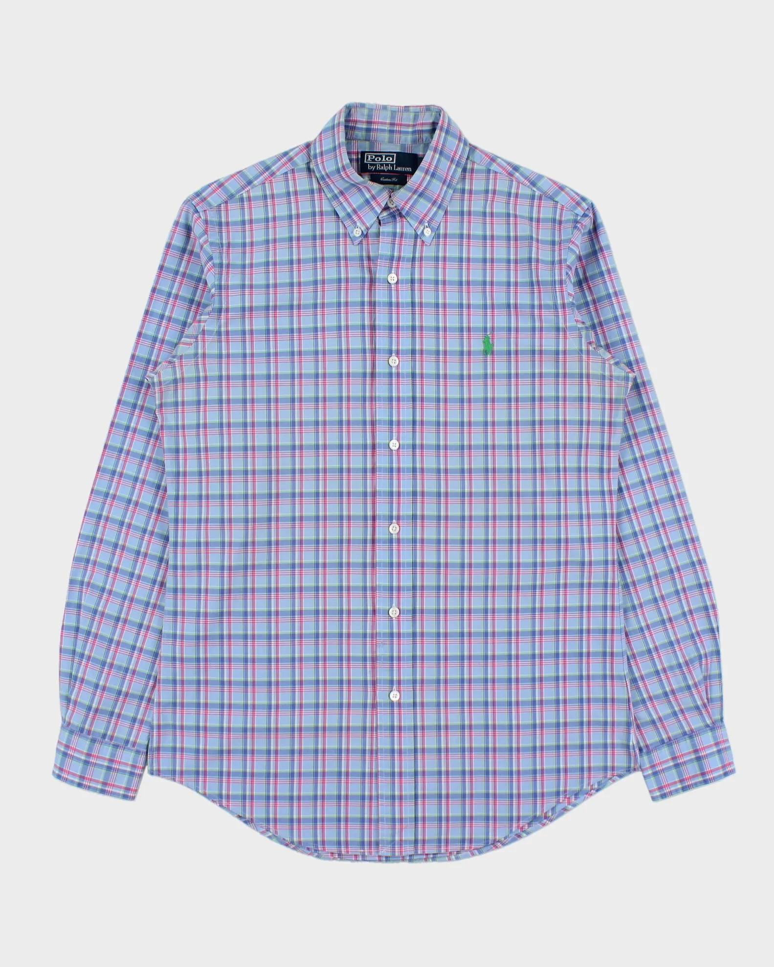 Vintage Y2K 00s Polo Ralph Lauren Plaid Custom Fit Long Sleeve Shirt - S sold by Rokit