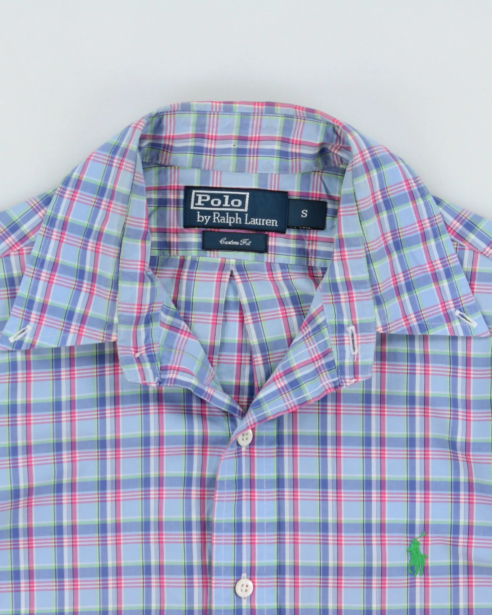 Vintage Y2K 00s Polo Ralph Lauren Plaid Custom Fit Long Sleeve Shirt - S sold by Rokit product image thumbnail 5