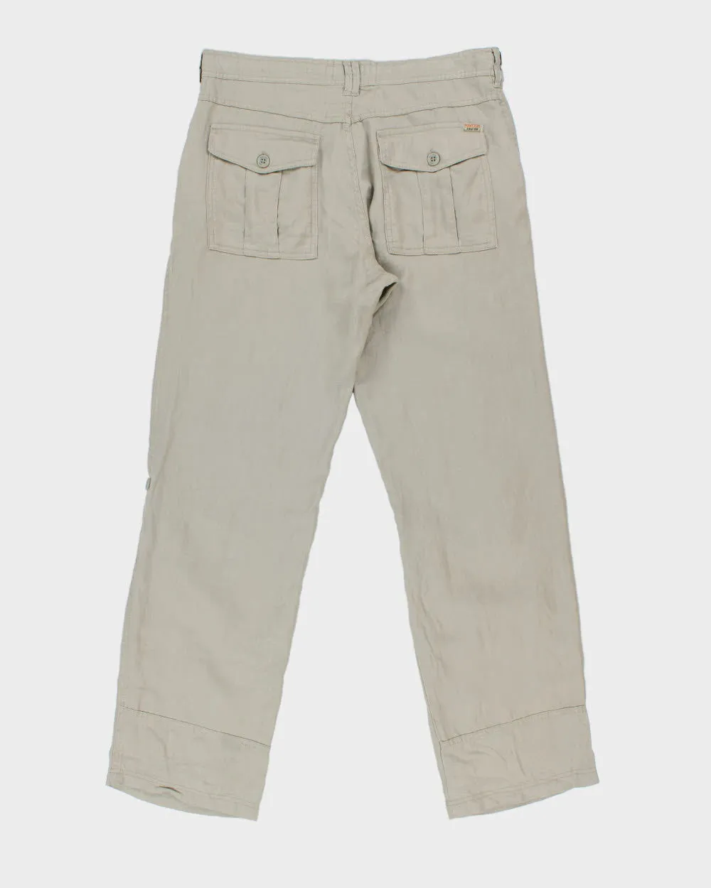 Vintage Y2K 2000s Point Zero Linen Drawstring 2-in-1 Trousers - W34 L33 sold by Rokit product image thumbnail 2